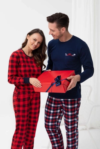 Piżama damska 393 Luna czerwony