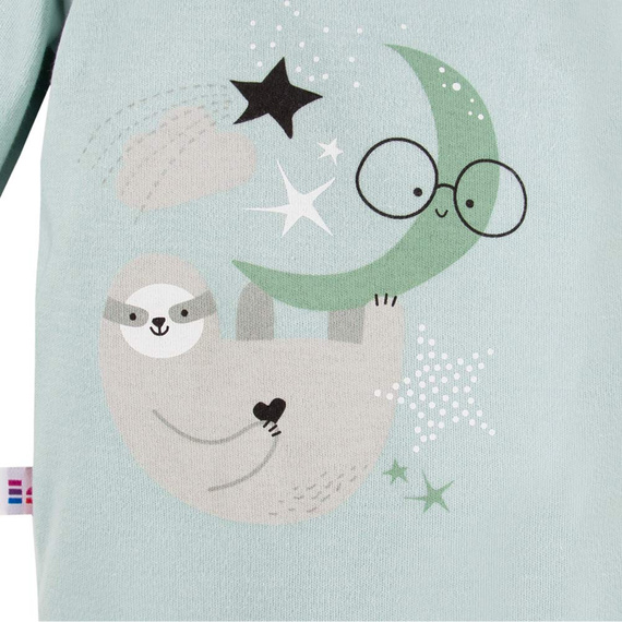 Body z krótkim rękawem Mellow Ewa Klucze - mięta