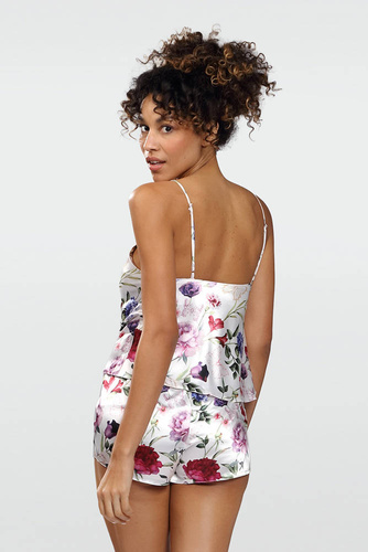 Komplet piżama damska Flowers  DKaren -DK-KK 5 biały