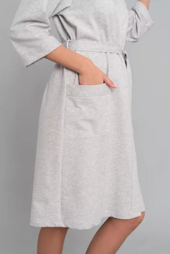 Szlafrok damski Karla Italian Fashion - jasny melange 