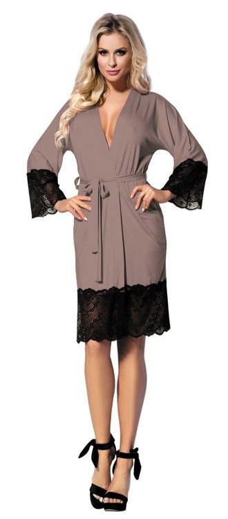 Jasmin Podomka Szlafrok Damski Dkaren - czarny