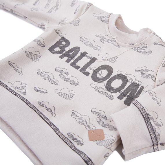 Bluza chłopięca Balloons Eevi- beż druk