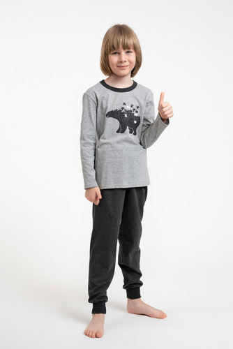 Piżama dla chłopca Morten Italian Fashion melanż/c.melanż 