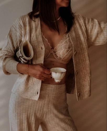 Biustonosz miękki soft Pauletta Unikat beżowy 