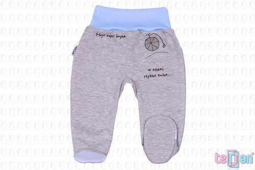 Półśpiochy bawełniane "BIKE" różowy Terjan