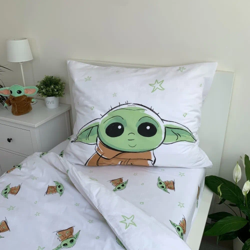 Pościel dziecięca bawełniana Star Wars Baby Yoda Jerry Fabrics 
