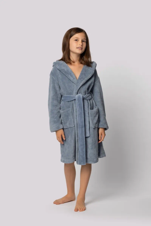 Szlafrok dziecięcy Bear Kids Envie light blue