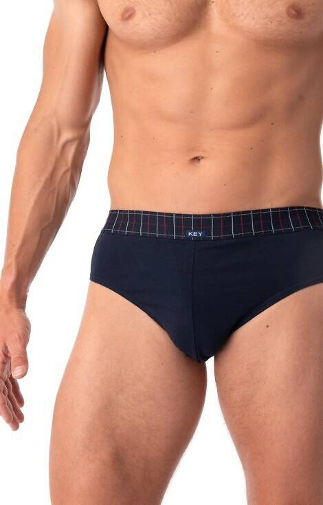 Slipy męskie MPP 407 2-pak Key - granat-szary