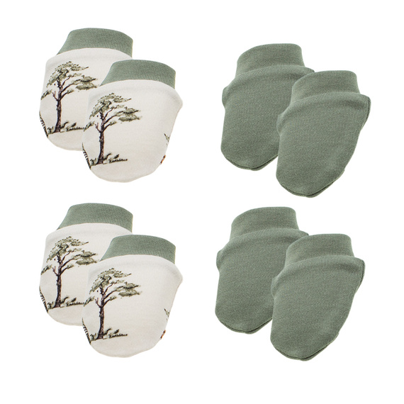 Rękawiczki Nicol Yogi Bear 218083 – 4 sztuki, bawełniane