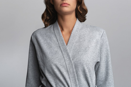 Szlafrok Damski 3/4rękaw Kalia Italian Fashion- róż