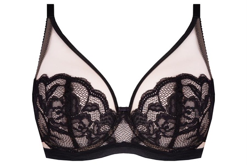 Biustonosz miękki Carmella soft Unikat czarny-beżowy