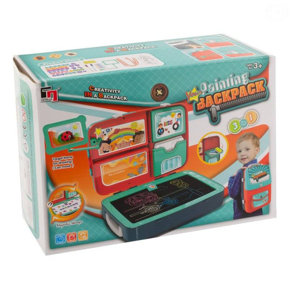 Zabawka plecak do nauki Eurobaby niebieski