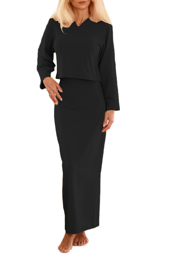Zestaw Irving — sukienka maxi + bluza | 95% bawełna, 5% elastan | polska produkcja Mirale