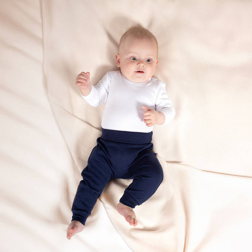 090 Body niemowlęce z długim rękawem "Basic" Nicol - biały