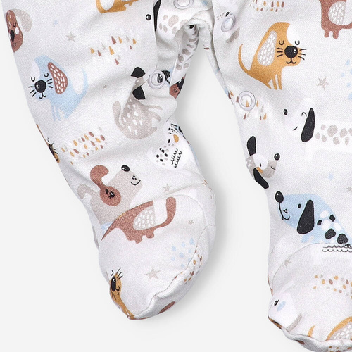 Pajacyk z bawełny organicznej Psiaki Nini druk