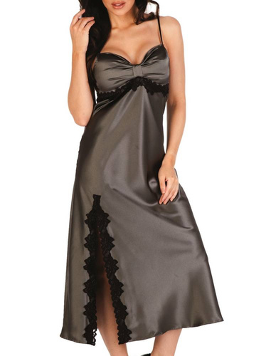 926 Kleoree Długa Koszula nocna De Lafense - szary