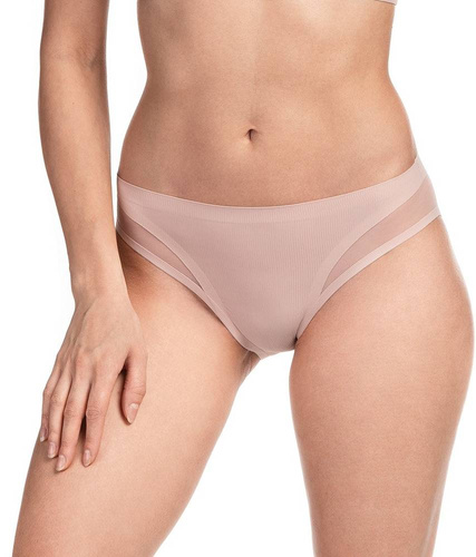 Figi Damskie L-POL 5026 BI-06 Lama- pudrowy różowy