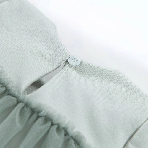 Sukienka tiul z krótkim rękawem Ceremony Eevi - zielony