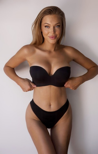 Biustonosz bez ramiączek BC-1167 Expert Bra Kinga- czarny