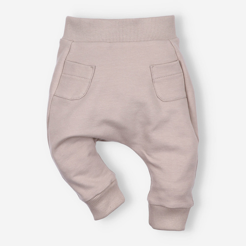 Spodnie dresowe z bawełny organicznej Nini beżowy 