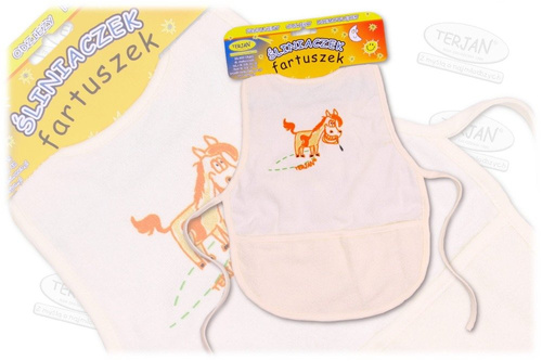 Śliniak fartuszek TERJAN niebieski