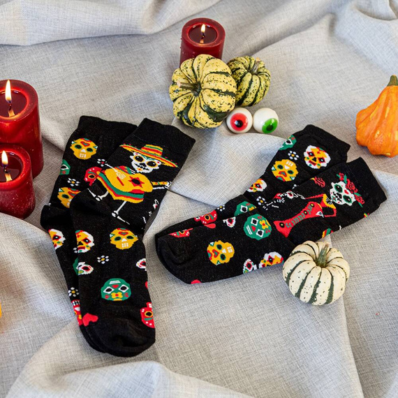 Skarpety S134D Muerto Italian Fashion - czarny