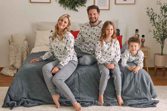 PDU.4548 "Snow" Piżama dziecięca Unisex Doctor Nap - snowman