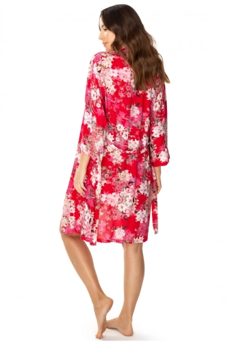 Szlafrok peniuar 86636 Lotos Mewa kwiaty 