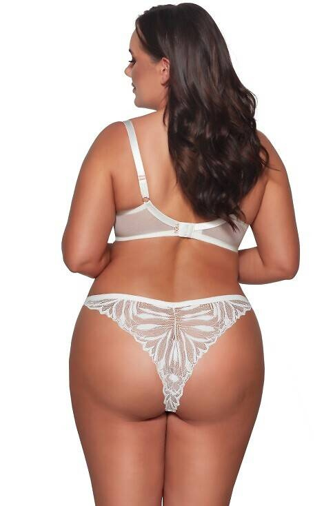 Figi damskie brazyliany 2107/B AVA - ecru