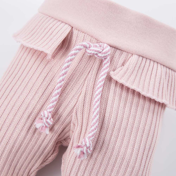 Legginsy sweterkowe Dogs & Spots Eevi - różowe