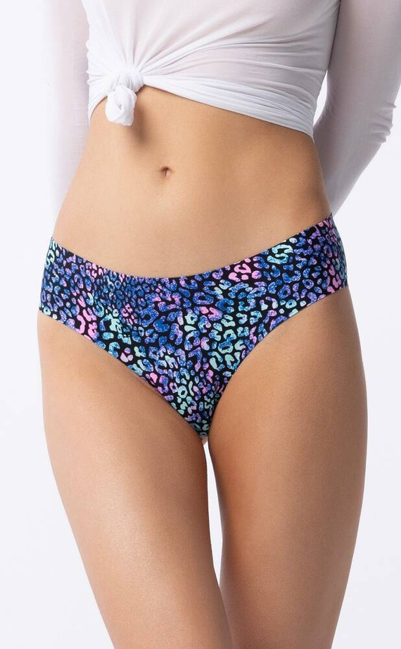 Figi damskie Illusion Simple Brasil Julimex - niebieski