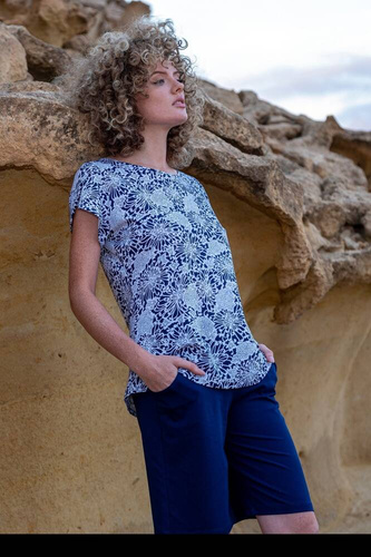 Piżama damska 241 Cana - granatowy