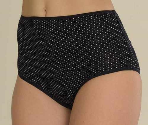 Figi wysokie 018 Sara De lafense - granatowy kropki