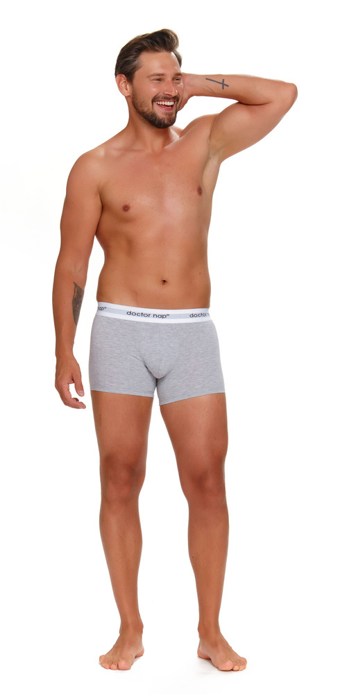 Bokserki męskie 5277 Doctor Nap - black melange red