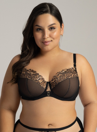 Biustonosz półusztywniany 2143 Ava - czarny