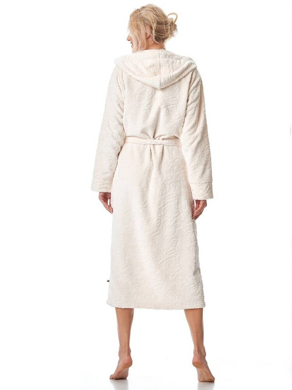 Długi Szlafrok Damski LGL 148 Key ecru