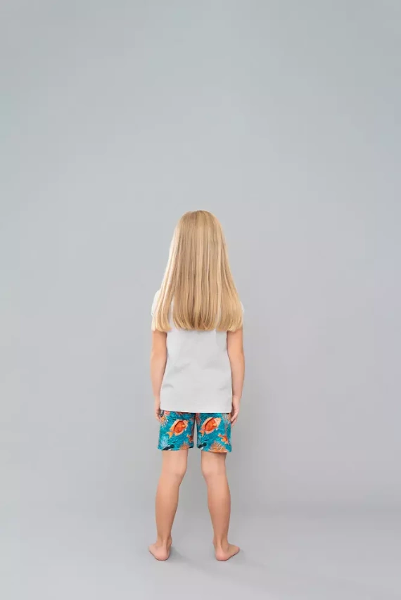 Piżama dziewczęca Oceania Italian Fashion - melanż/druk