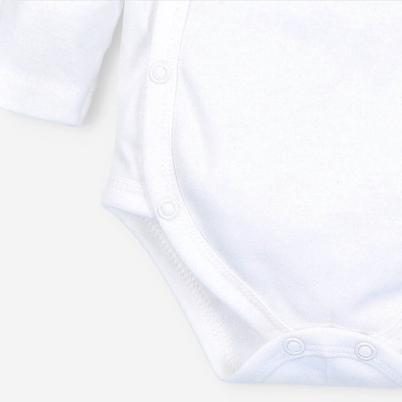 Body kopertowe z bawełny organicznej Wesoła Panda Nini ecru