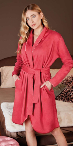 Szlafrok damski PV38096 Nottingham raspberry 