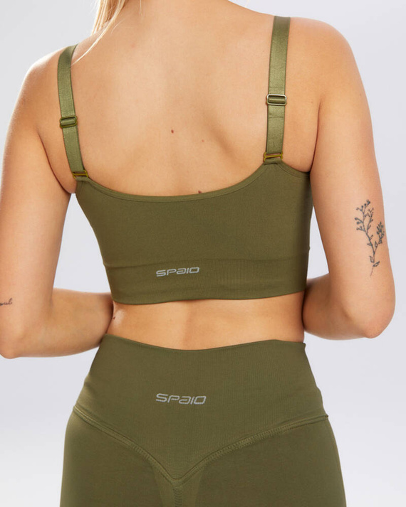 Biustonosz sportowy Flex Spaio khaki