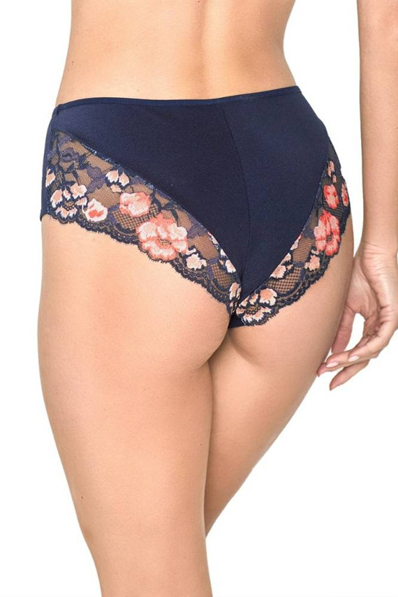 Figi damskie pełne 19123 Demi Mediolano granatowy