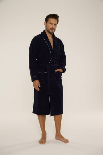 Szlafrok męski 735 Manuele Forex - granat