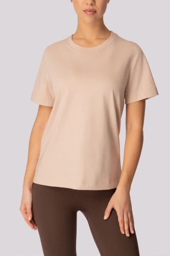 Koszulka damska Regular Base Mona beżowy