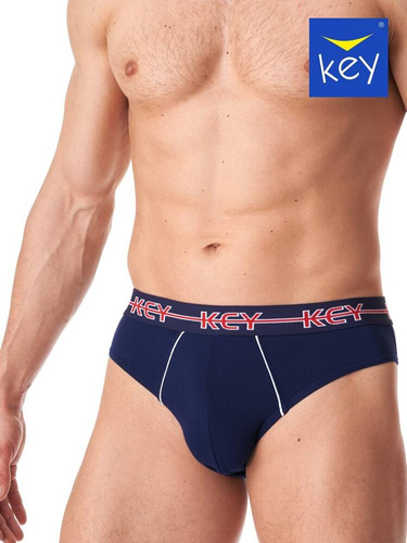 Slipy męskie MPP  177  2-pak Key szary granatowy