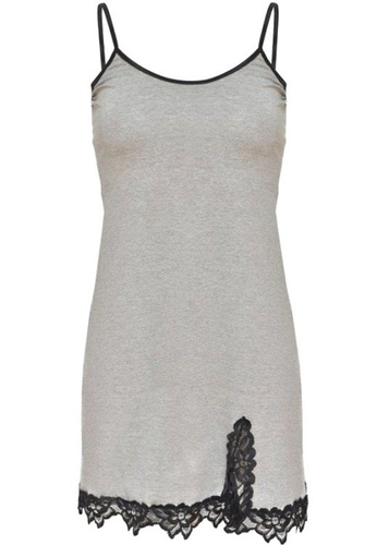 Halka Emma – wygodna i kobieca z koronką - szary