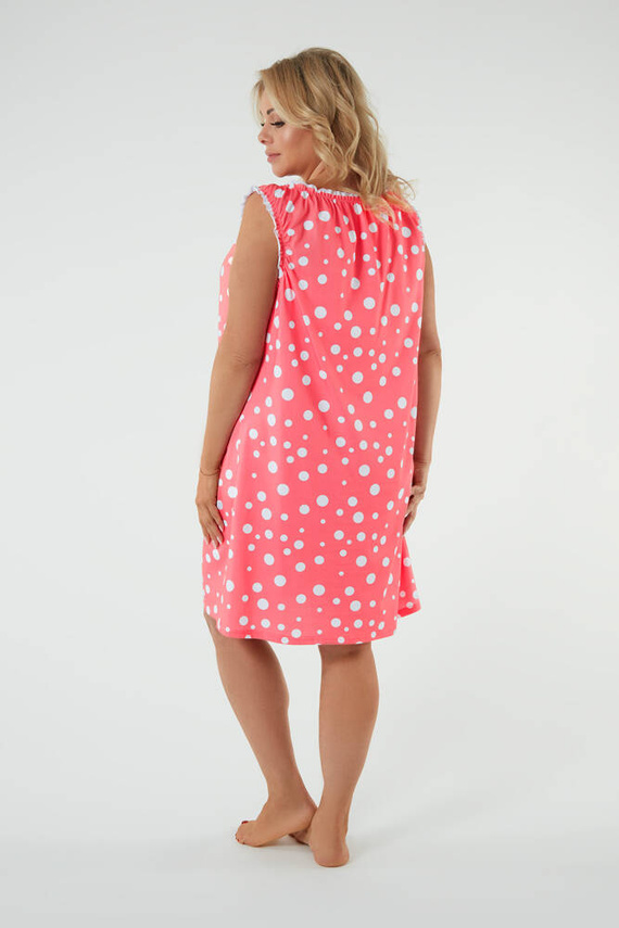 Koszula nocna i do karmienia, szerokie ramiączko Raba Italian Fashion - druk malinowy