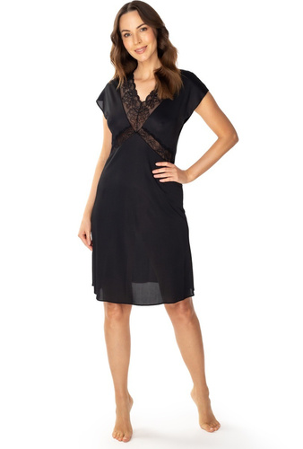 Koszula nocna damska Mewa 86650 Octawia Mewa czarny