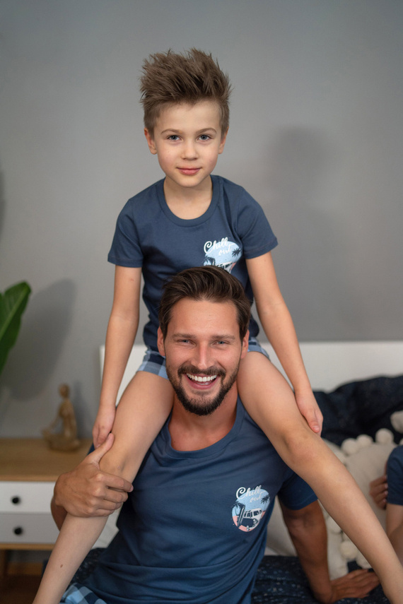 PMB.4416 Piżama Męska Doctor Nap - deep blue