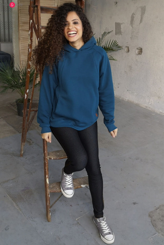 Bluza do karmienia Motherhood Milk&Love oversize poseidon