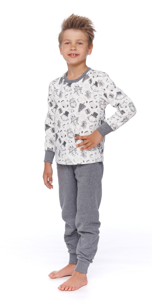 PDU.4548 "Snow" Piżama dziecięca Unisex Doctor Nap - snowman